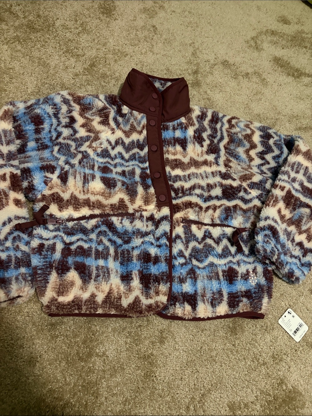 Free People Hit the slopes Denim combo Jacket NWT